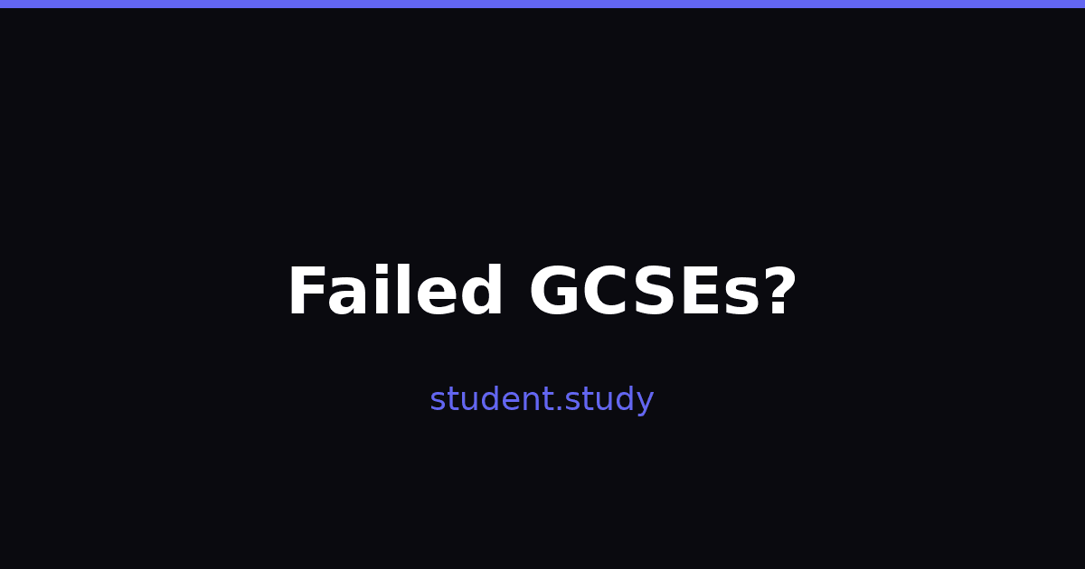 What Happens If You Fail Your GCSEs? Your Options Explained