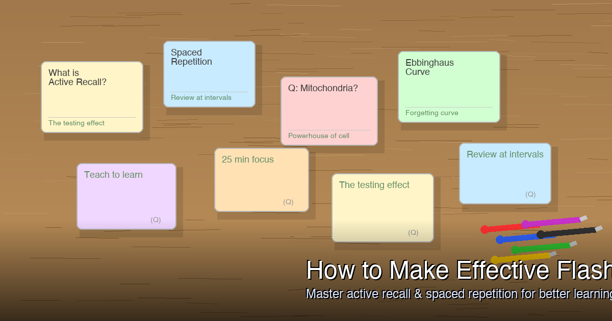 How to Make Effective Flashcards for GCSE and A-Level